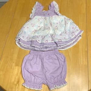 Well Dressed Wolf Purple/White Dress w/ Bloomers